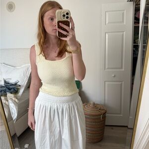 Free People Cream Tank Top
